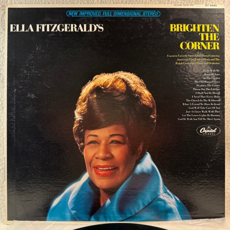 Ella Fitzgerald – Brighten The Corner (Capaitol ST-2685) EX LP Jazz Vocal – 1967