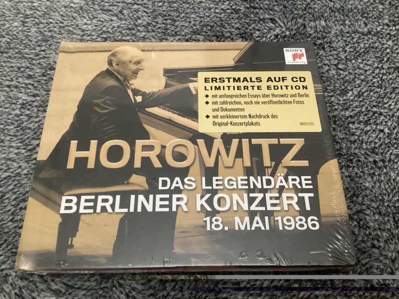 HOROWITZ The Legendary Berlin Concert May 18 1986 SONY CLASSICAL 2CD NEW SEALED
