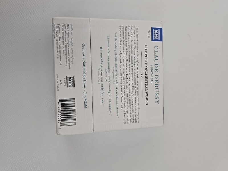 Debussy Complete Orchestral Works 9 CD Collection - Naxos NEW SEALED gallery