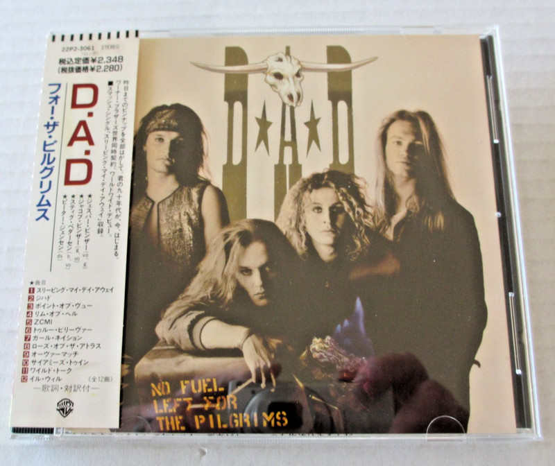 D-A-D NO FUEL LEFT FOR THE PILGRIMS CD JAPAN PRESS 1989 80s HAIR METAL 22P2-3061