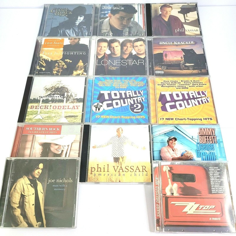 Various Artist CD Lot Jimmy Buffett Uncle Kracker Lonestar SEE DESCRIPTION