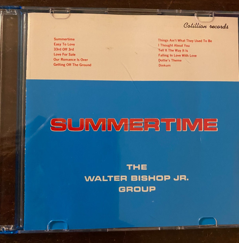 Walter Bishop Jr., Summertime, EX NM Condition CD, Slim Case