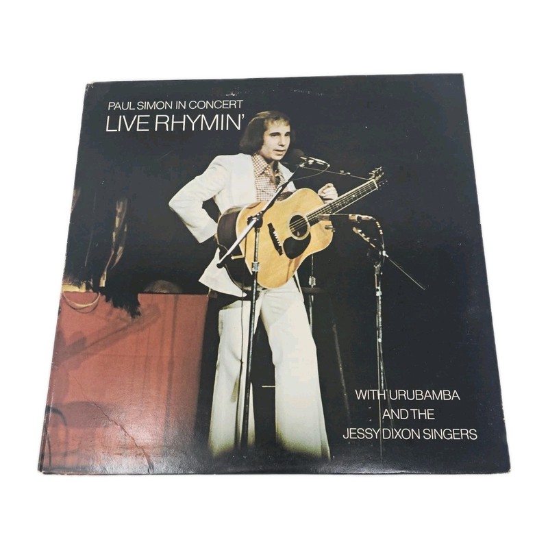 Paul Simon In Concert: Live Rhymin’ Vinyl LP – 1974 Columbia PC 32855