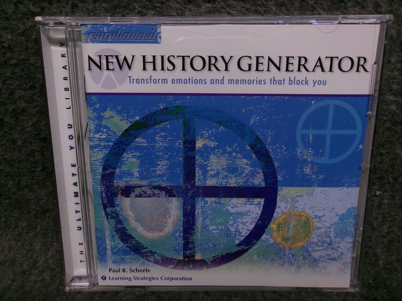 Paraliminal New History Generator Paul R Scheele CD Self Help Spoken Word