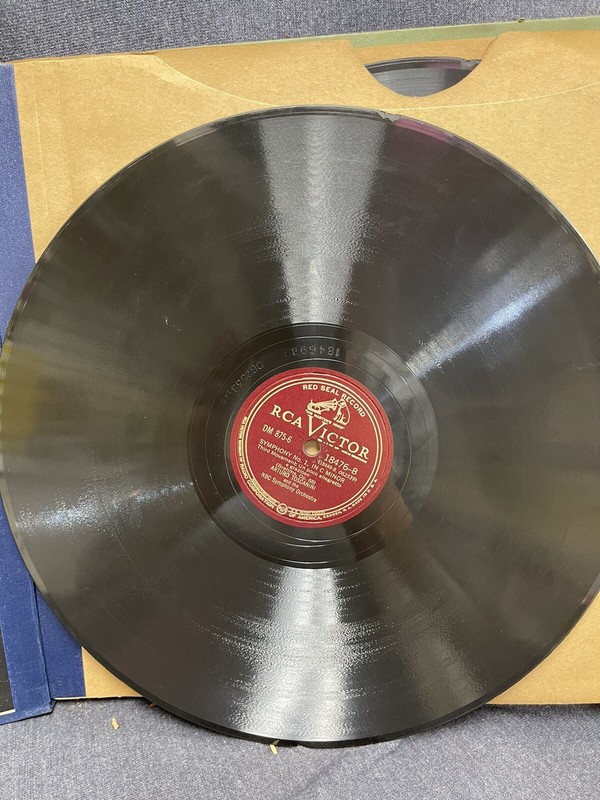 12" Arturo Toscanini 78 Record Set DM 875 75th Anniversary Brahms Sym 1 C Minor gallery
