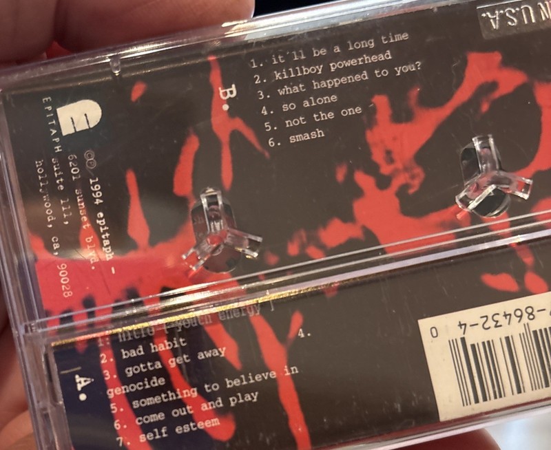Offspring Smash Cassette Tape - 1994 - Punk Rock, Alt Rock FREE SHIPPING! gallery