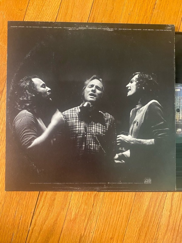 CROSBY STILLS AND NASH CSN EX LP ORIG. 1977 ATLANTIC W/ INNER SLEEVE FREE SHIP gallery