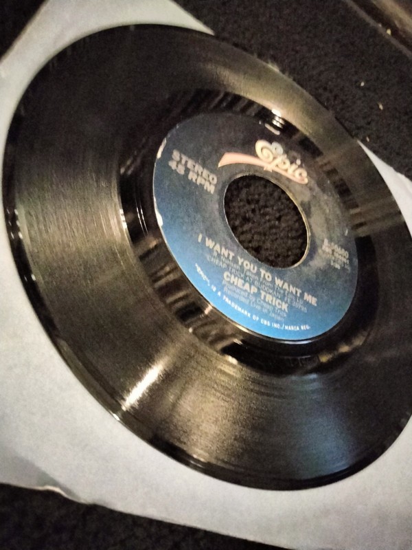 CHEAP TRICK ~ I WANT YOU TO WANT ME / CLOCK STRIKES TEN 7" EPIC RECORDS 45 RPM gallery