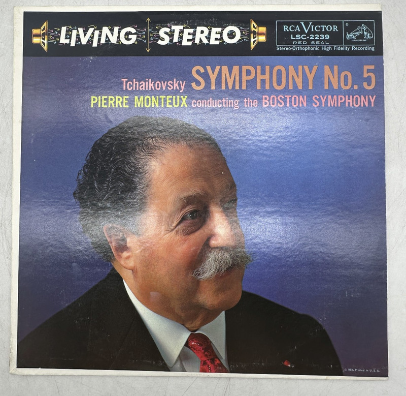 Tchaikovsky Pierre Monteux Symphony No. 5 RCA Red Seal LSC-2239 (Reissue) NM