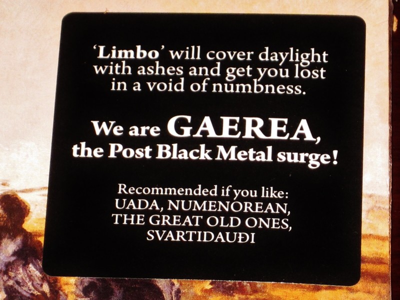 Gaerea: Limbo CD 2020 Season Of Mist Records USA SOM 556D Digipak NEW gallery