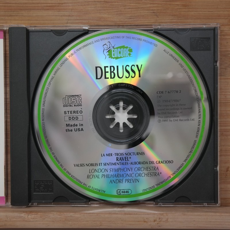 Debussy Ravel CD 1993 EMI Classics André Previn Orchestra gallery