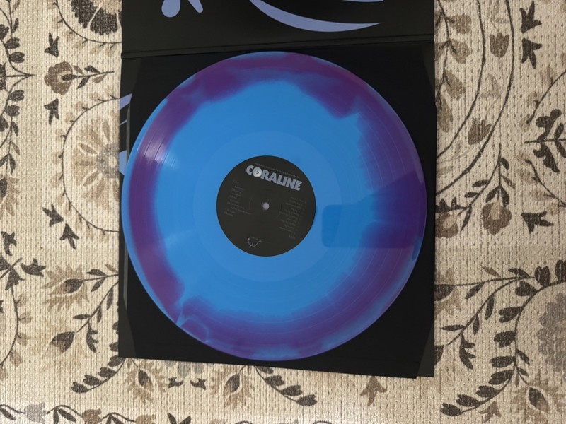 Coraline Vinyl Soundtrack Blue And Purple Swirl Mondo original LP gallery