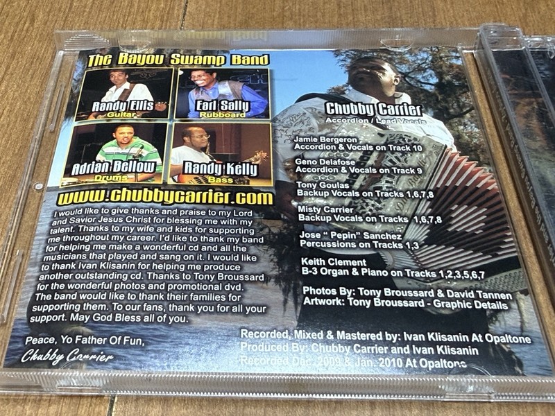 CHUBBY CARRIER & The Bayou Swamp Zydeco Junkie CD 2010 Geno Delafose Rare HTF gallery