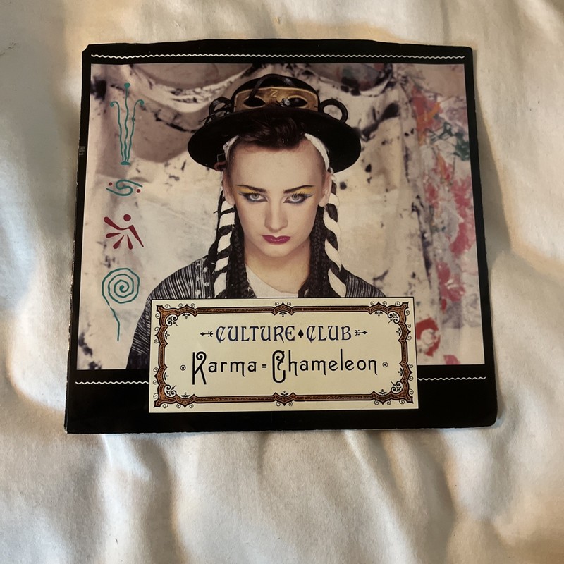 CULTURE CLUB – Karma Chameleon 7” Inch 45 RPM Vinyl Single – VG+/VG+