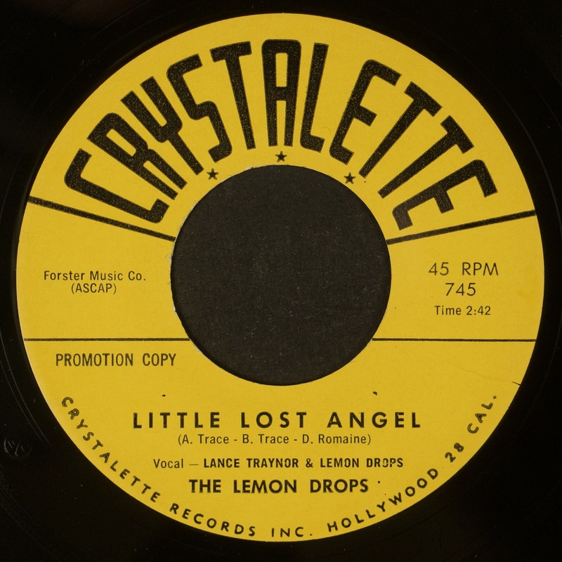 LEMON DROPS: Little Lost Angel US Crystalette Teen Pop 45 Promo