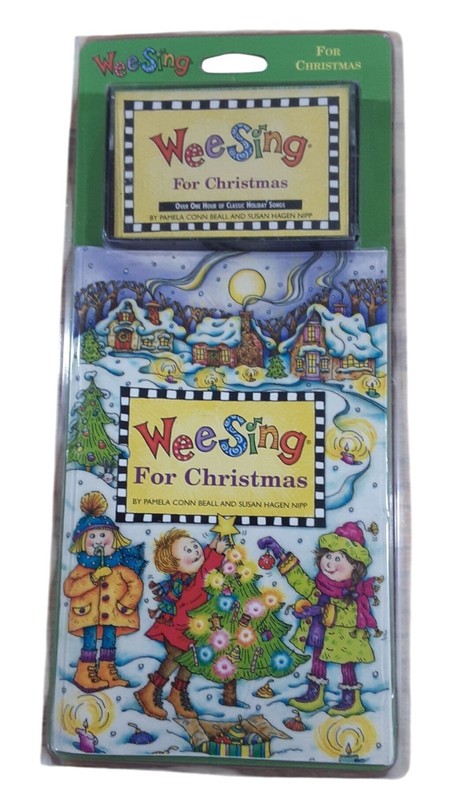 Wee Sing «For Christmas» Audio Cassette & Illustrated Songbook Set Vintage Music