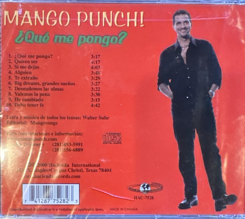 Mango Punch Que me pongo CD NEW gallery