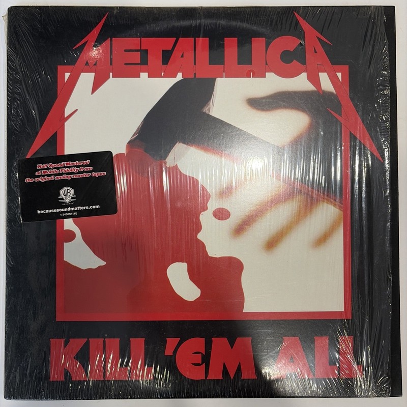 Metallica – Kill Em All Lp 2008 Half Speed Mastered vg+ In Shrink