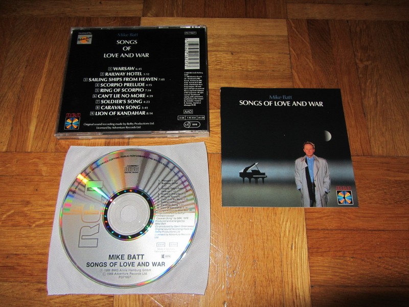 MIKE BATT Songs Of Love And War 1988 GERMANY RCA CD album