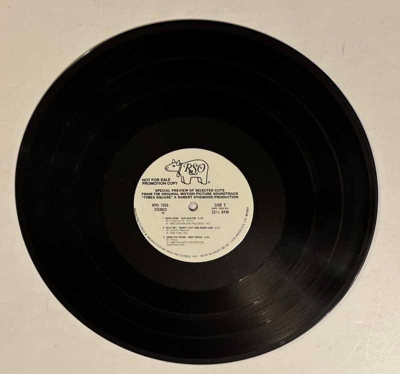 Times Square Soundtrack Promo RPO 1026 Vinyl EP 1980 Talking Heads Pretenders