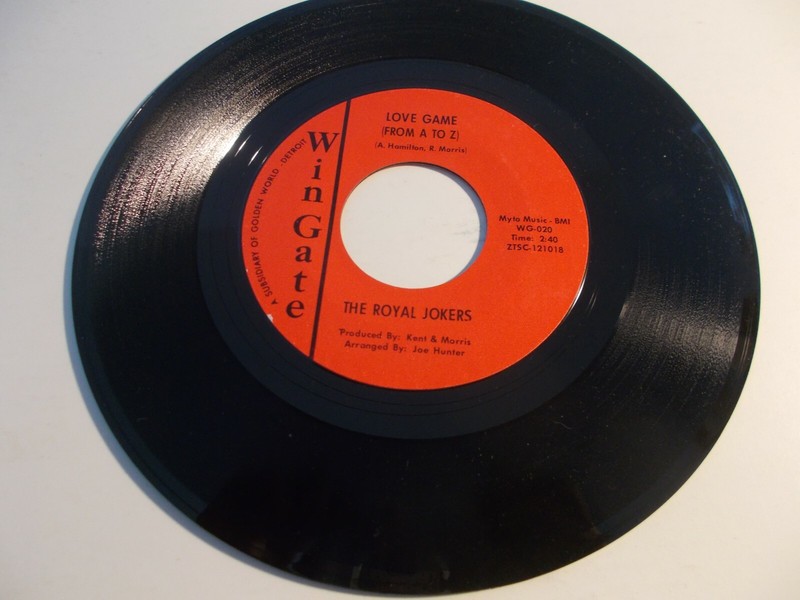 ROYAL JOKERS LOVE GAME FROM A TO Z ORG N. SOUL FUNK 45 ON WINGATE MINT