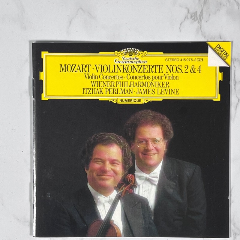 Mozart Violin Concertos 2 & 4 CD 1986 Digital Itzhak Perlman Classical DG