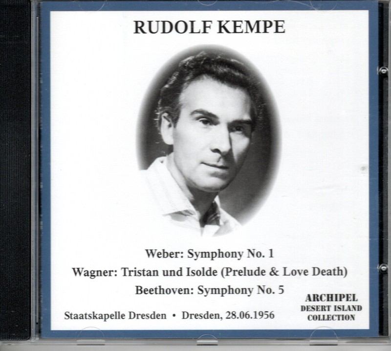 WEBER – SYMPHONY NO 1 – WAGNER – TRISTAN & ISOLDE – DRESDEN – KEMPE – 1956