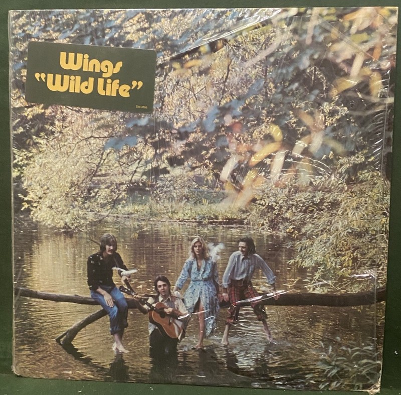 WINGS WILD LIFE ORIGINAL 1971 SEMI SEALED (BEATLES PAUL McCARTNEY) STICKER/FS