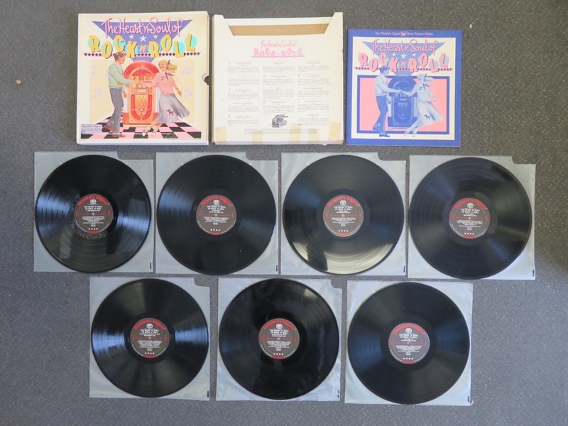 The Heart N Soul Of Rock N Roll–Various–7 Record LP Vinyl Set–1987–RBA-008