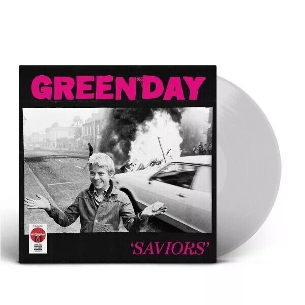 RARE GREEN DAY » SAVIORS » USA TARGET EXCLUSIVE CLEAR VINYL MADE IN CANADA