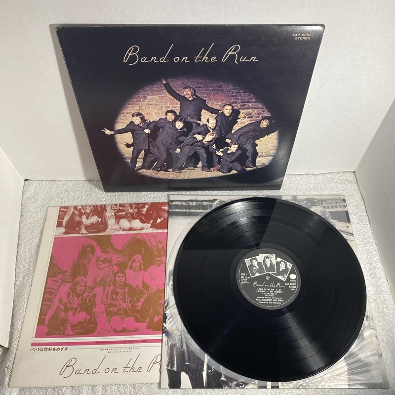 WINGS BAND ON THE RUN APPLE EAP80951 Japan VINYL LP VG+ NO OBI W/ LYRIC INSERT