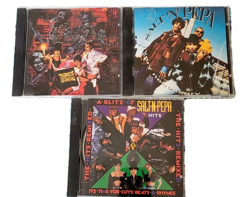 Salt N Pepa CD Lot of 3 : Very Necessary• Blacks Magic • The Hits Remixed EUC