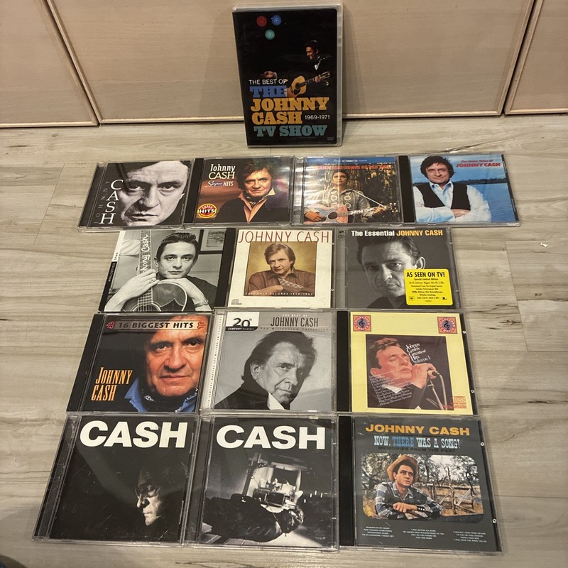 HUGE 15 CD DVD LOT Johnny Cash Greatest Hits Now There Was A Song Songs Of Soil
