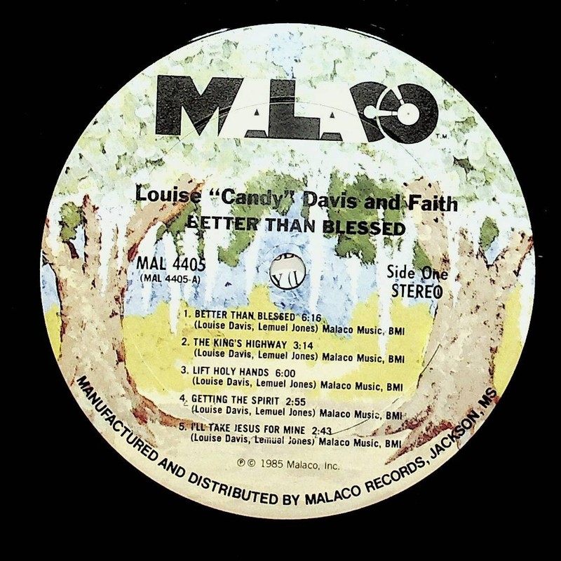 Louise Candy Davis & Faith Better Than Blessed Gospel Vinyl LP Record VG+ gallery