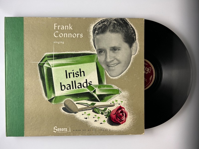 Frank Connors ~ Irish Ballads ~ 4 x 10″ Shellac Records ~ Sonora MS-465 EX/VG+