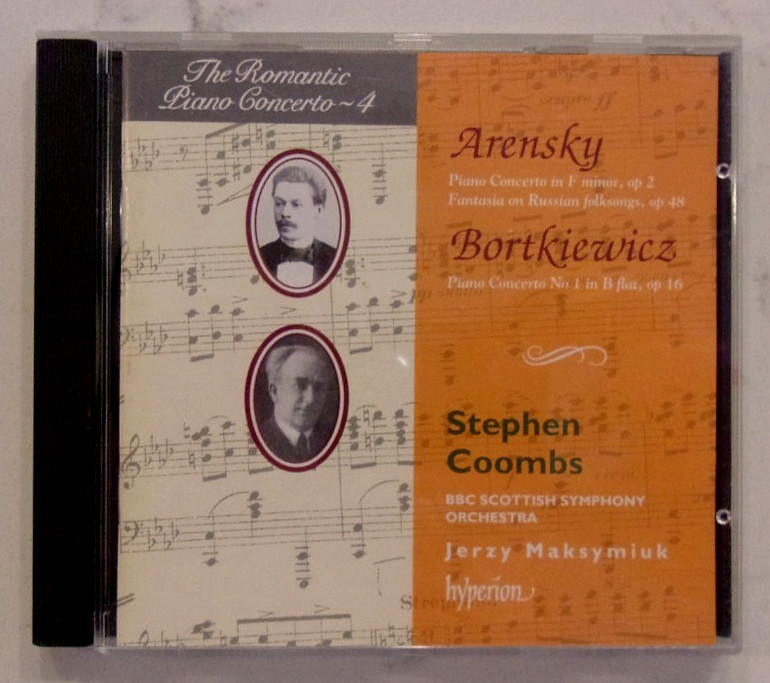 ARENSKY & BORTKIEWICZ PIANO CONCERTOS STEPHEN COOMBS / BBC SCOTTISH SO – CD