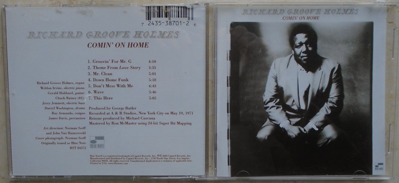 Richard Groove Holmes – Comin’ On Home [Blue Note] CD FREE SHIPPING