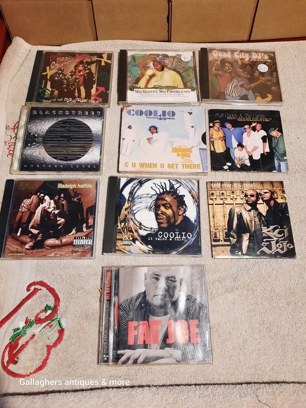 10 CD LOT 90s rap Coolio DJ quad city Puff daddy Fat Joe