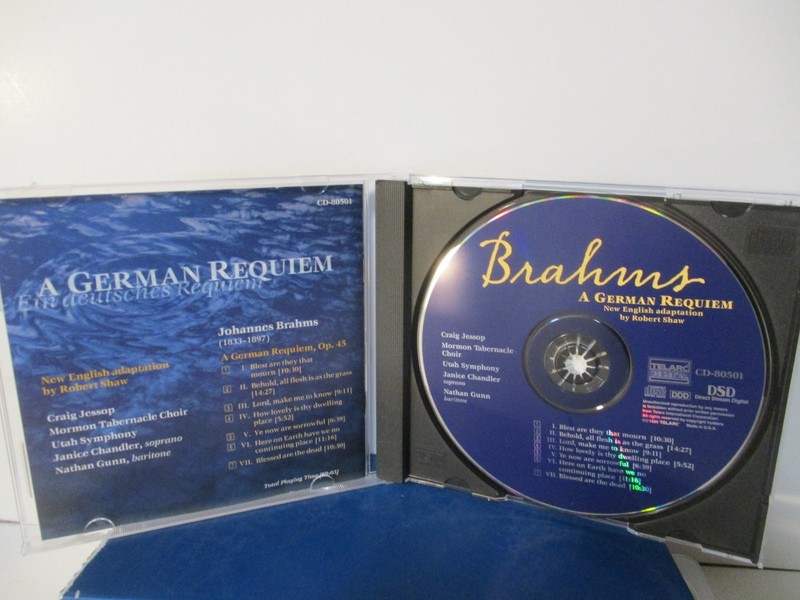 BRAHMS - German Requiem (new English version by Shaw) - CD - MINT cond. - 26-968 gallery