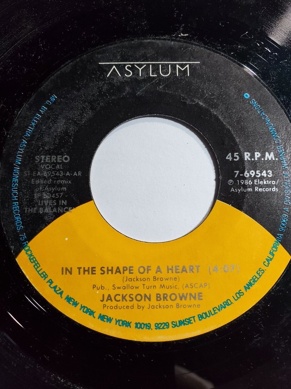 JACKSON BROWNE – In The Shape Of A Heart / Voice Of America VG F90