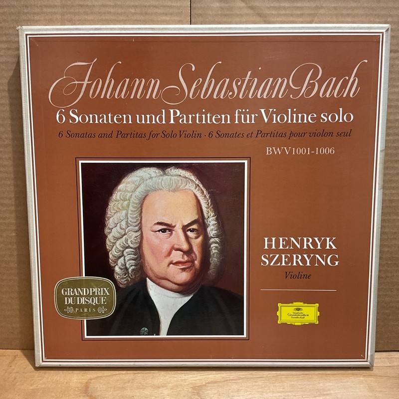 BACH 6 Sonatas & Partitas for Violin Solo SZERYNG DGG SLPM-139270 3LP Box GY7 NM