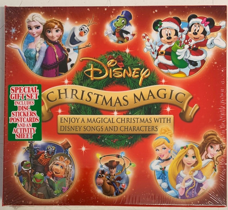 Disney Christmas Magic – Special Gift Set (CD) New Sealed – Stickers,Postcards.