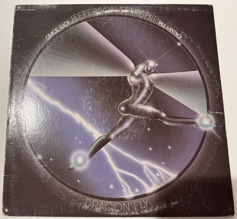 Jefferson Starship Dragon Fly Vinyl LP VG+/EX 1st U.S. Pressing Airplane Classic