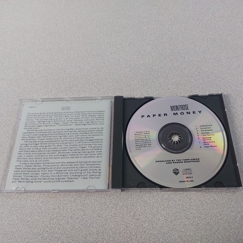CD Montrose Paper Money Album Reissue Undated US 28232 Warner Bros LN READ gallery