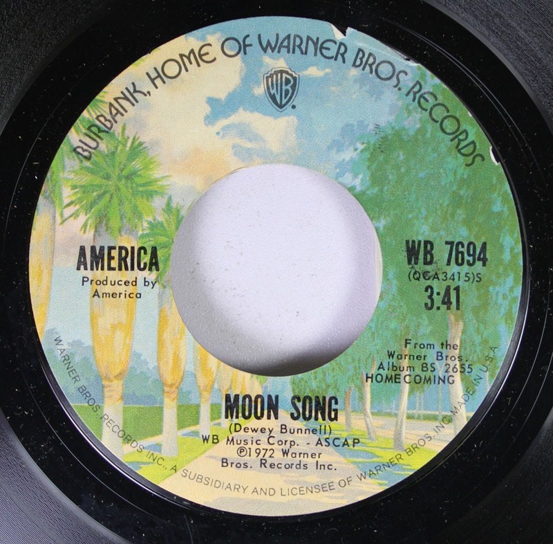 Rock 45 America – Moon Song / Only In Your Heart On Warner Bros.
