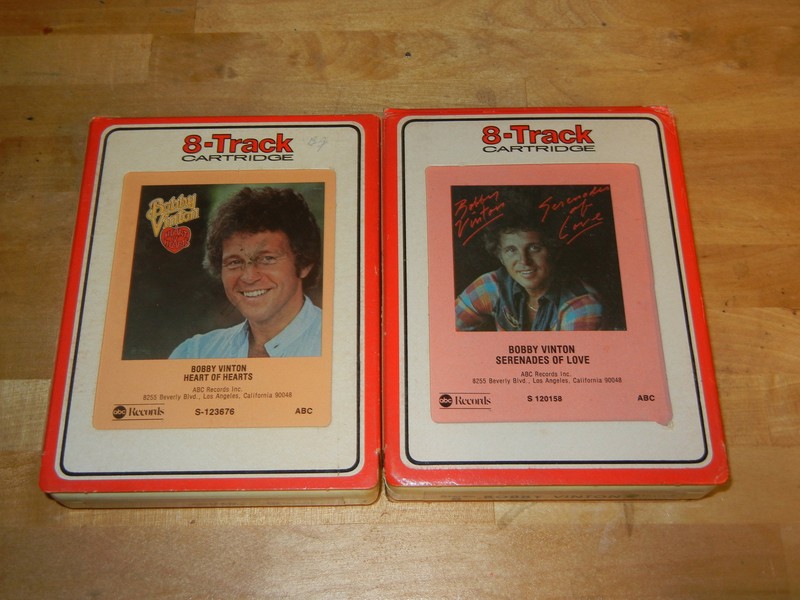 8 Track Cassette Tape Lot Bobby Vinton Heart of Hearts Serenades of Love