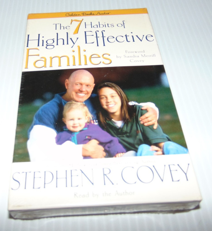 THE 7 HABITS OF HIGHLY EFFECTIVE FAMILIES – STEPHEN R. COVEY – Cassette -NEW
