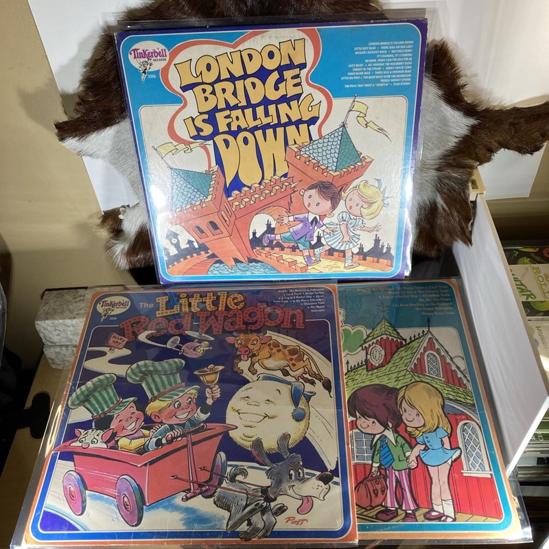 LP Vinyl Lot Of 3 Tinkerbell Records 1972 London Bridge Is Falling Down +