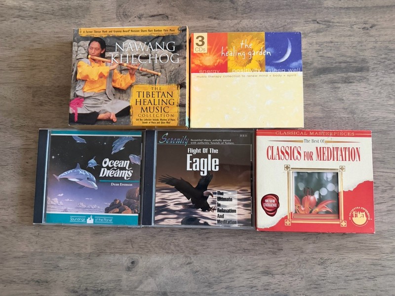 Meditation Relaxation New Age Spiritual Healing Mindfulness Lot of 5 CDs