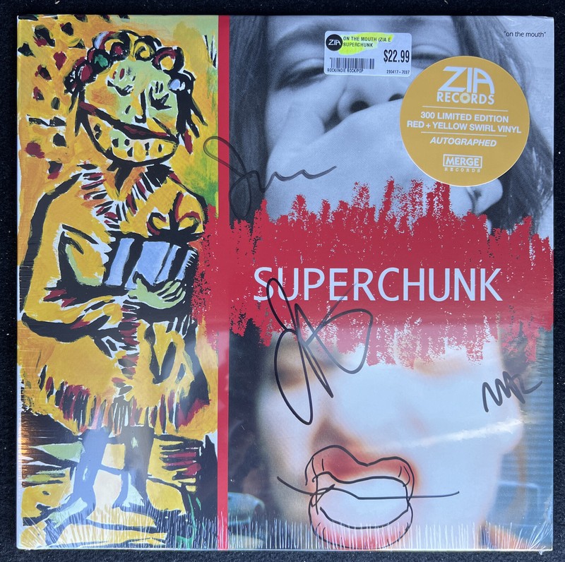 Superchunk ON THE MOUTH Swirl Vinyl /300 Signed Autographed RARE REMARK RSD